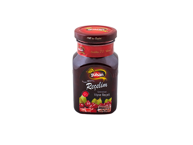 GÜLSAN REÇEL 380 GR VİŞNE CAM KAV.