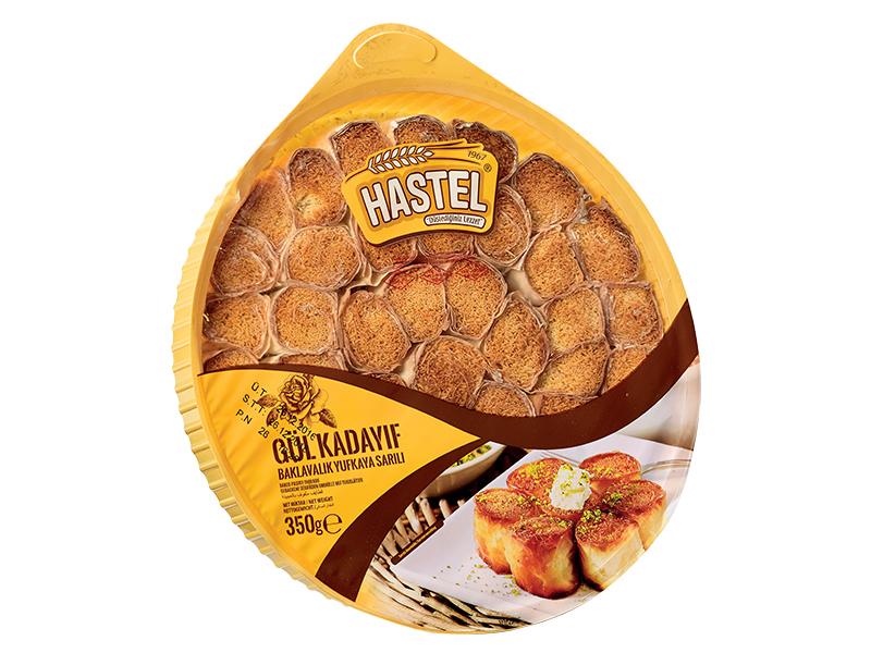HASTEL YUFKAYA SARILI GÜL KADAYIF SADE 350 GR