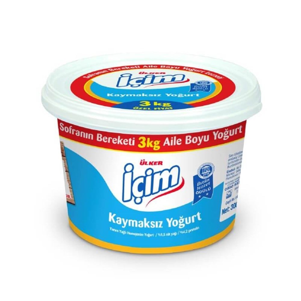İÇİM Y.YAĞLI YOĞURT 3 KG 