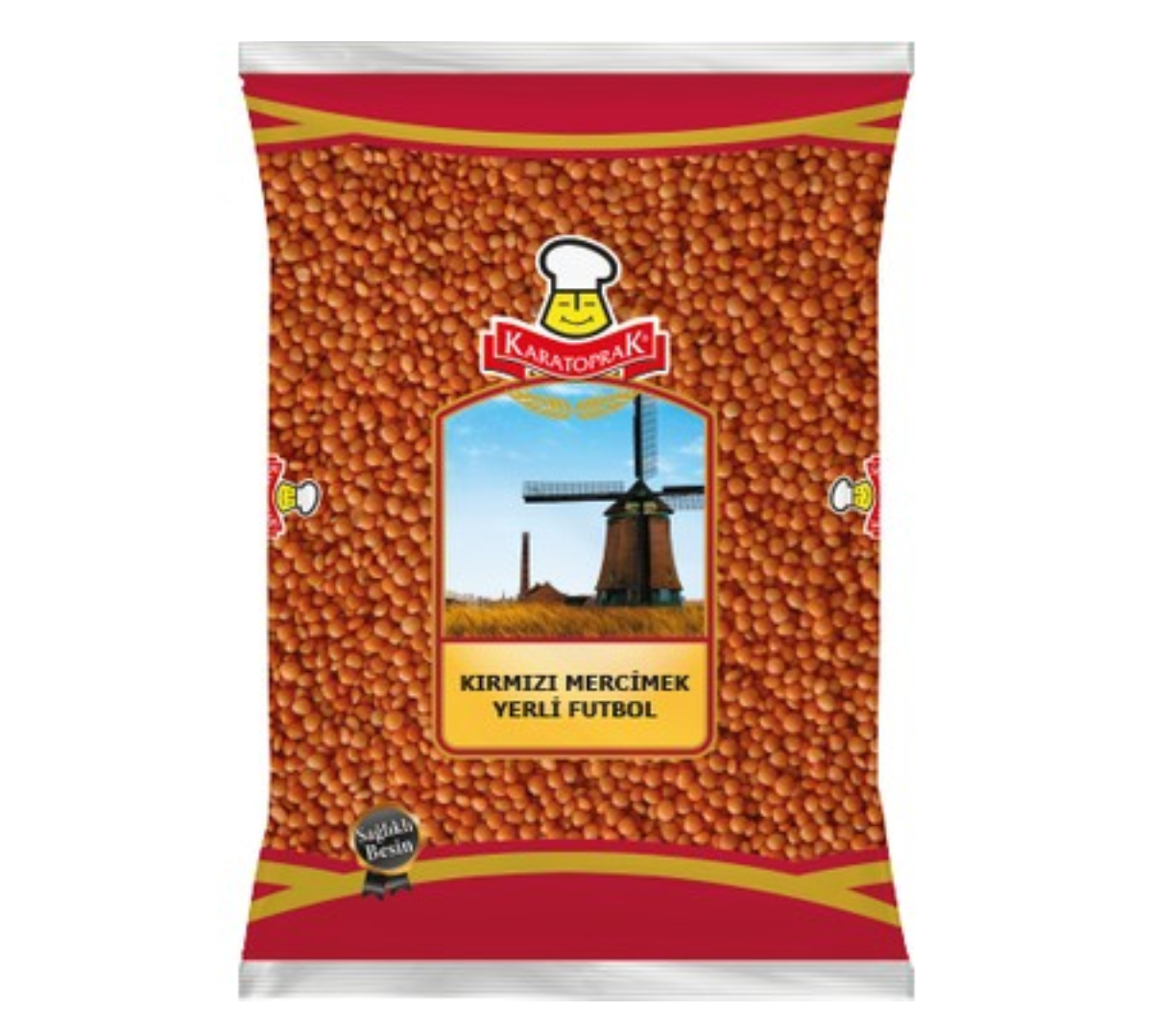 KARATOPRAK KIRMIZI MERCİMEK 1 KG FUTBOL