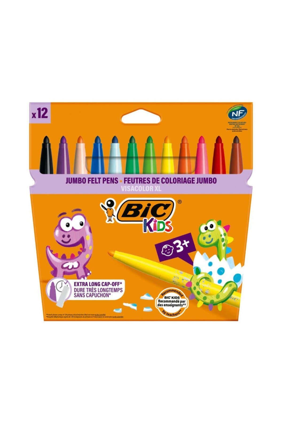 KRT.BİC JUMBO KEÇELİ BOYA KALEMİ 12 Lİ ECOXL