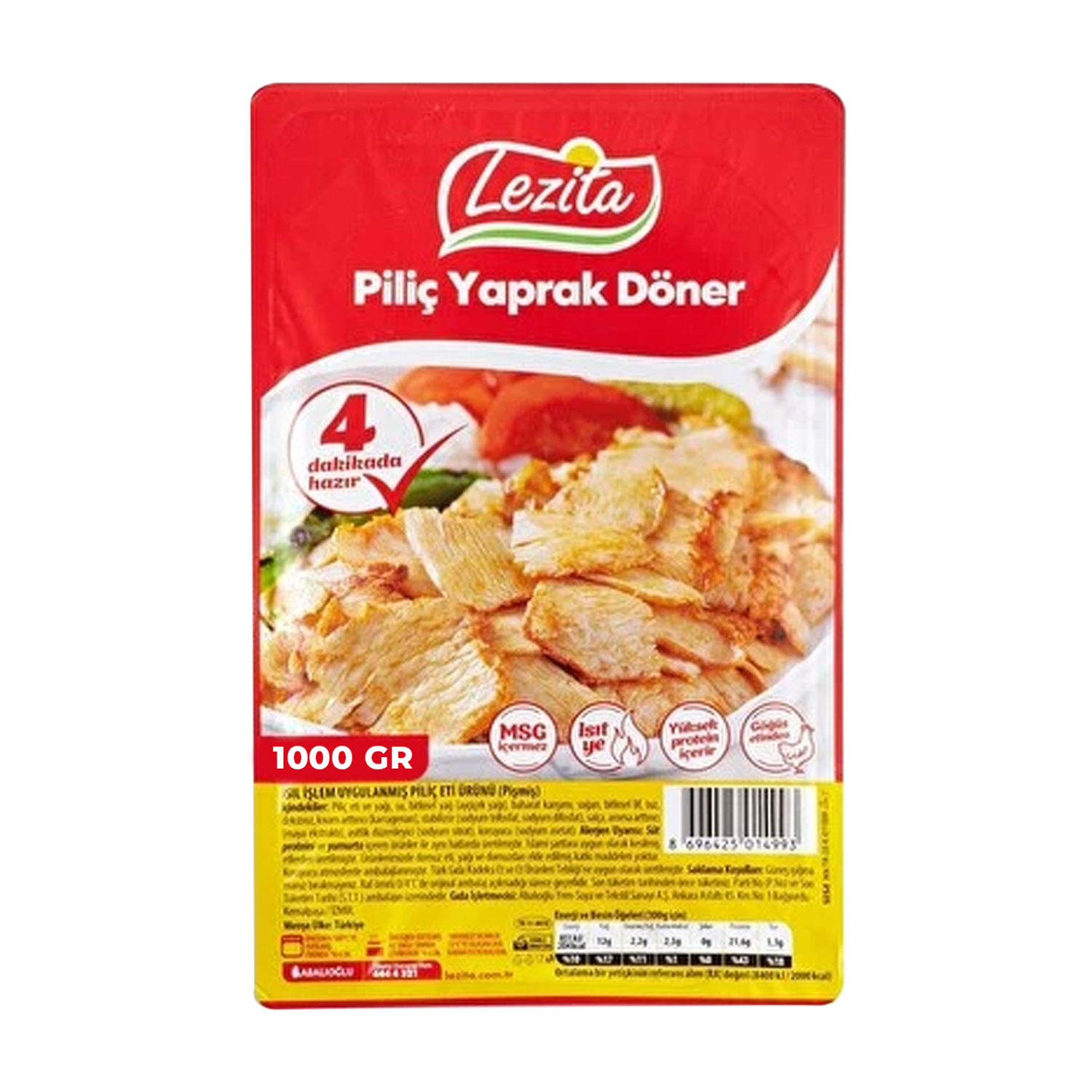 LEZİTA YAPRAK DÖNER DOND.1000 GR