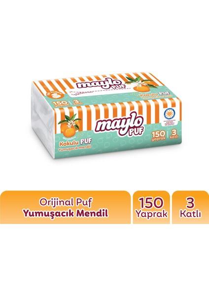 MAYLO PUF MENDİL ÇEK KULLAN 150 YP MANDALİNA