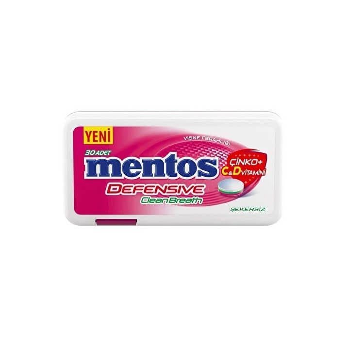 MENTOS DEFENSIVE C VİTAMİN 21GR VİŞNE
