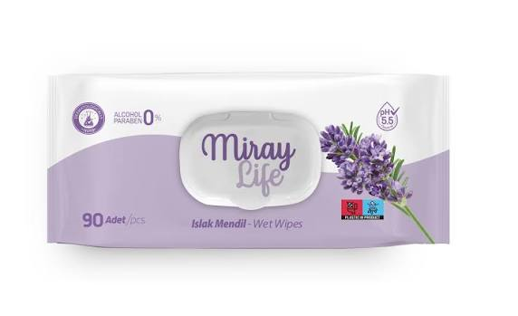 MİRAY LİFE ISLAK MENDİL 90LI LAVANTA