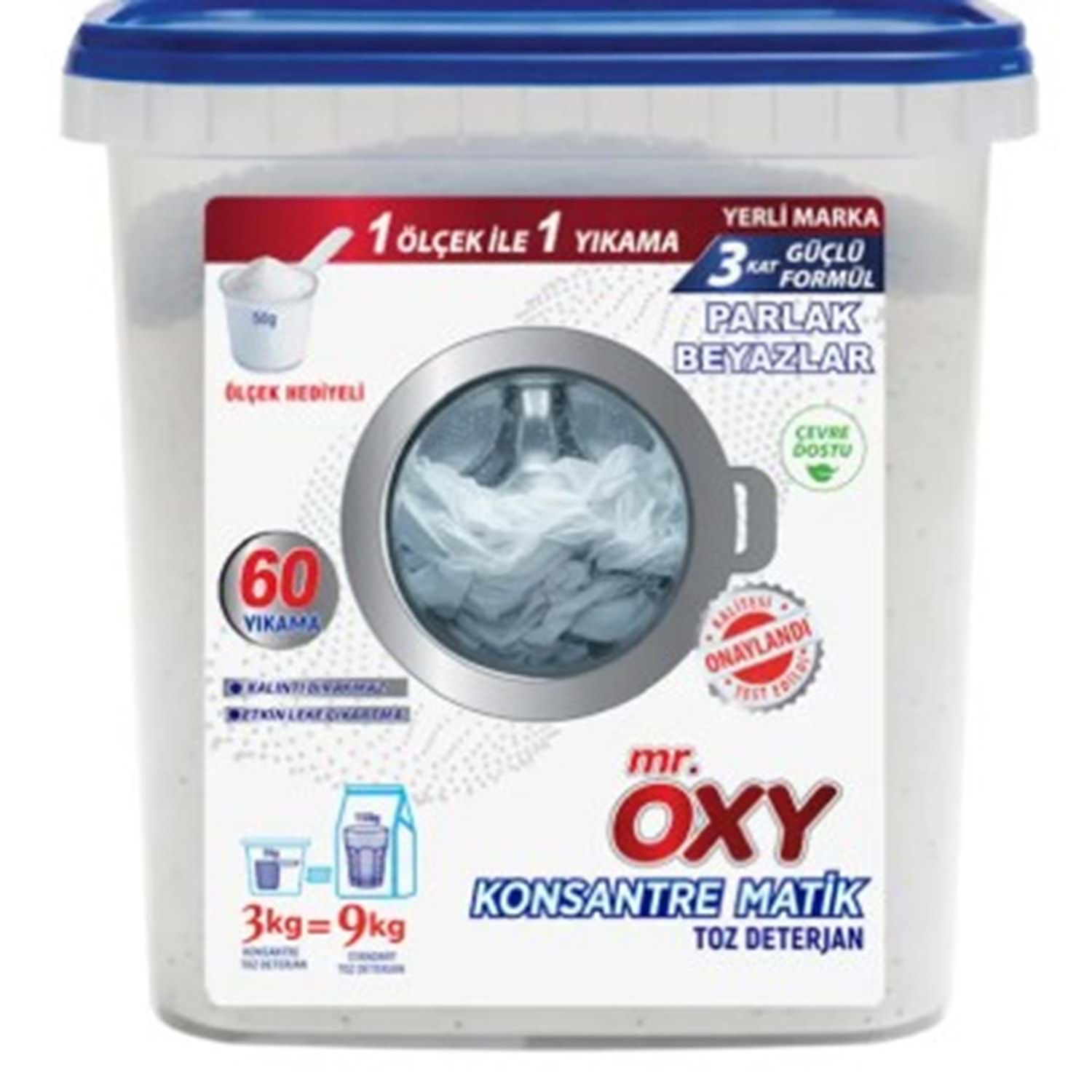 MR.OXY TOZ MATİK 3 KG PARLAK BYZ KOVA