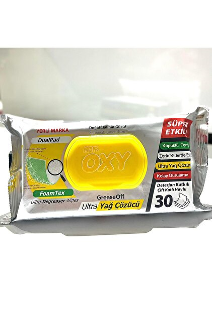MR.OXY YÜZEY TEM. 30LU UTL.YAĞ ÇÖZÜCÜ
