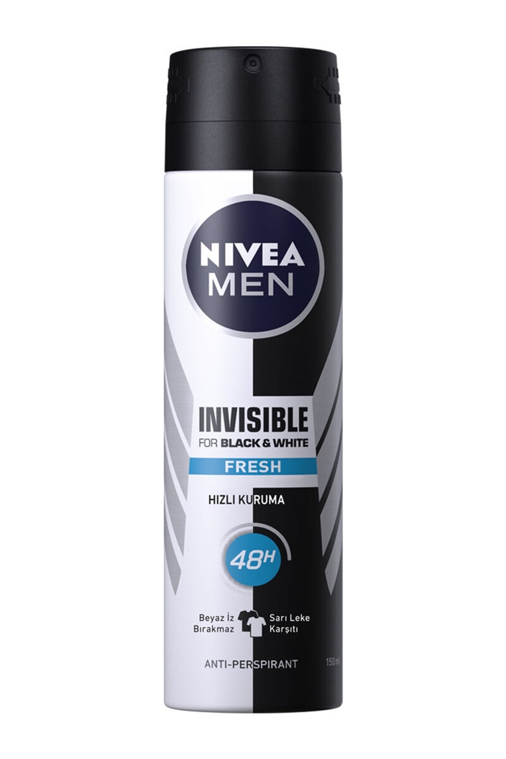 NİVEA DEO ERKEK 150 ML INV.BLACK WHİTE FRESH