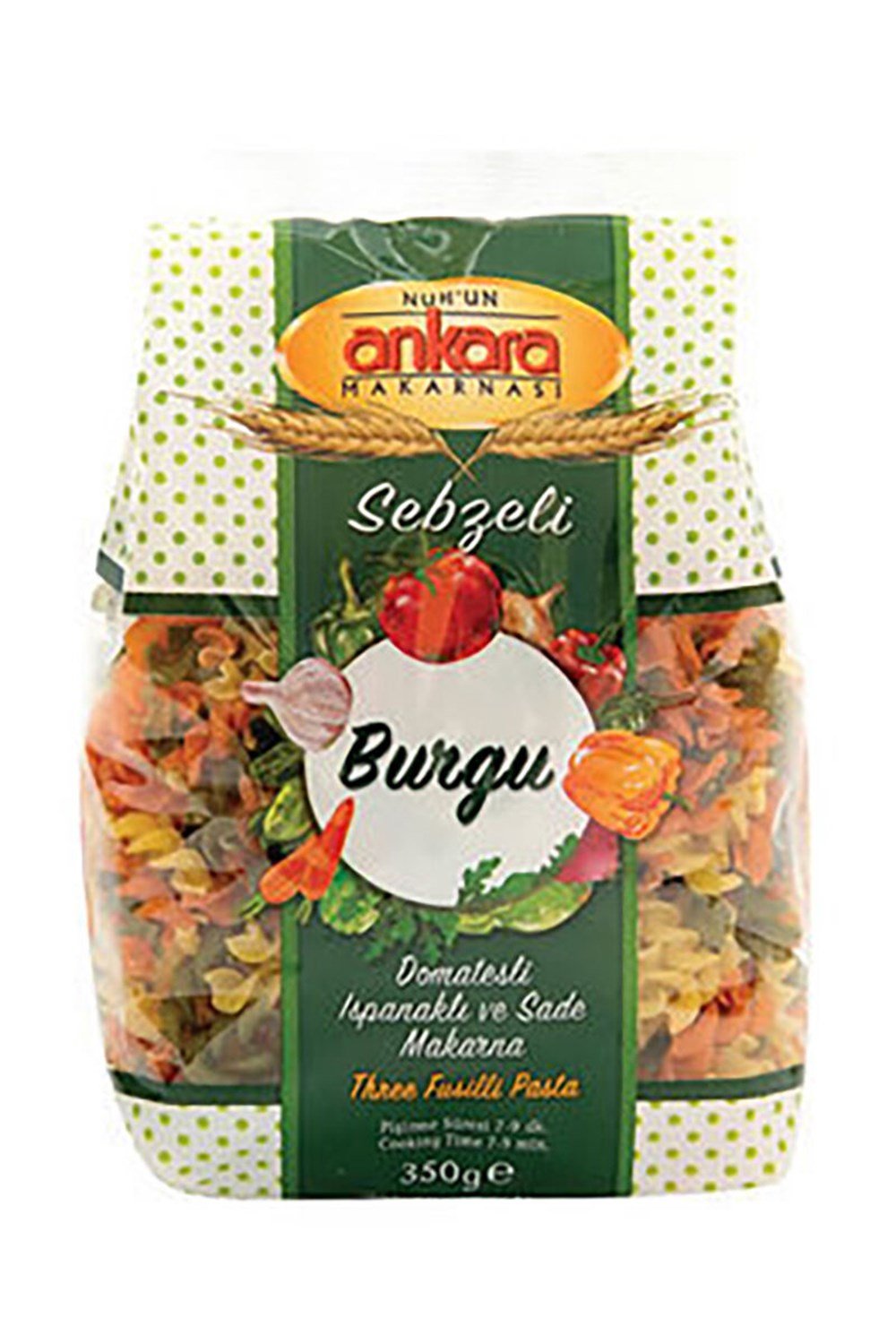 NUHUN ANKARA 350 GR SEBZELİ BURGU