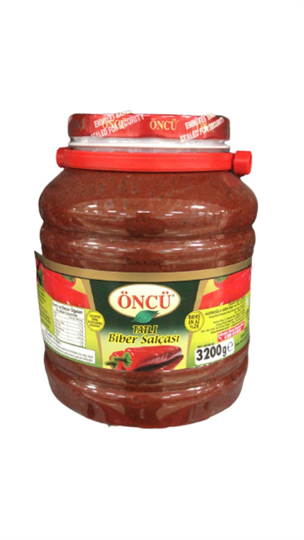 ÖNCÜ BİBER SALÇASI 3200 GR TATLI (EV TİPİ) *4
