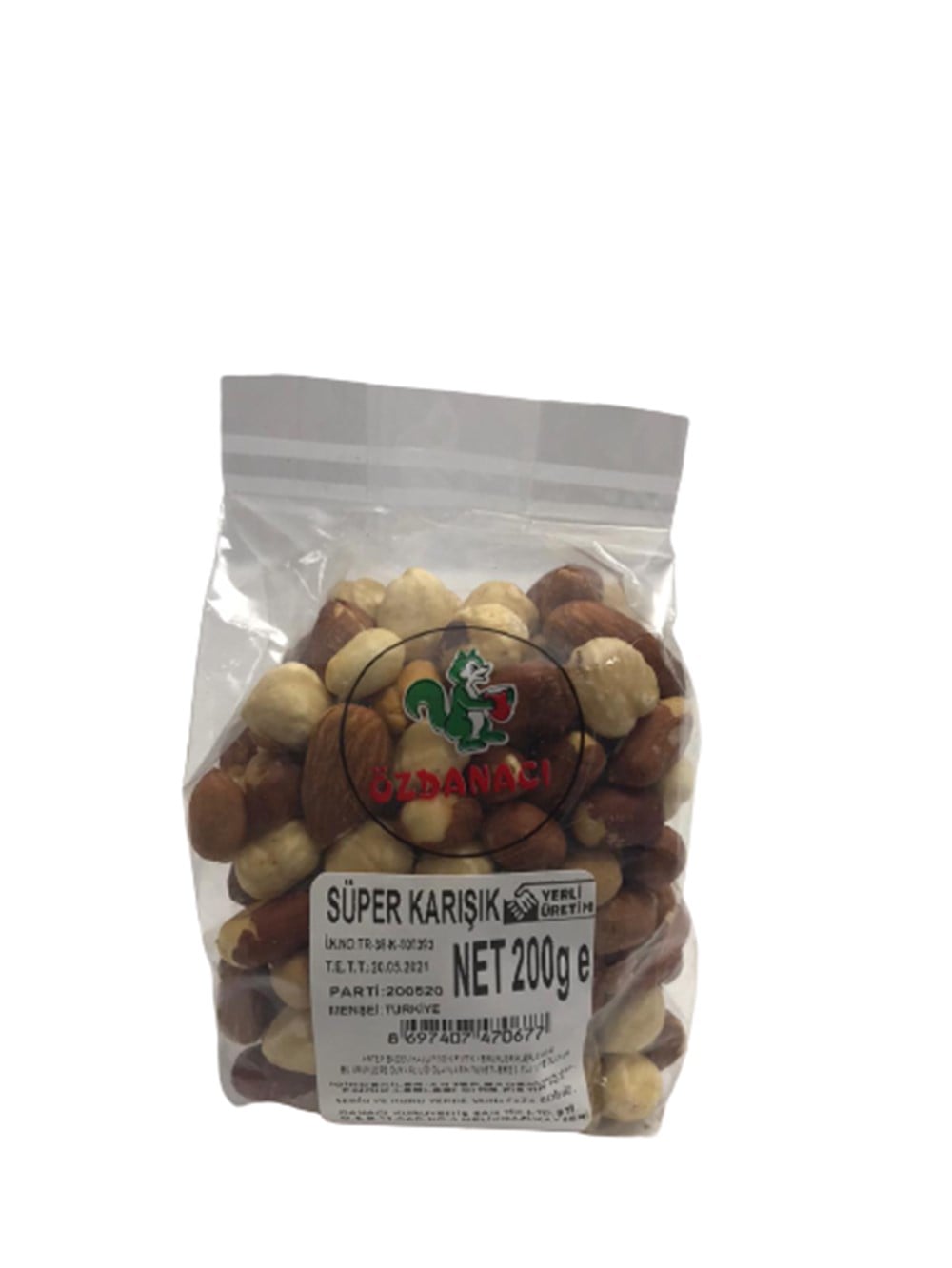 ÖZDANACI KARIŞIK KURUYEMİŞ SÜPER 200 GR