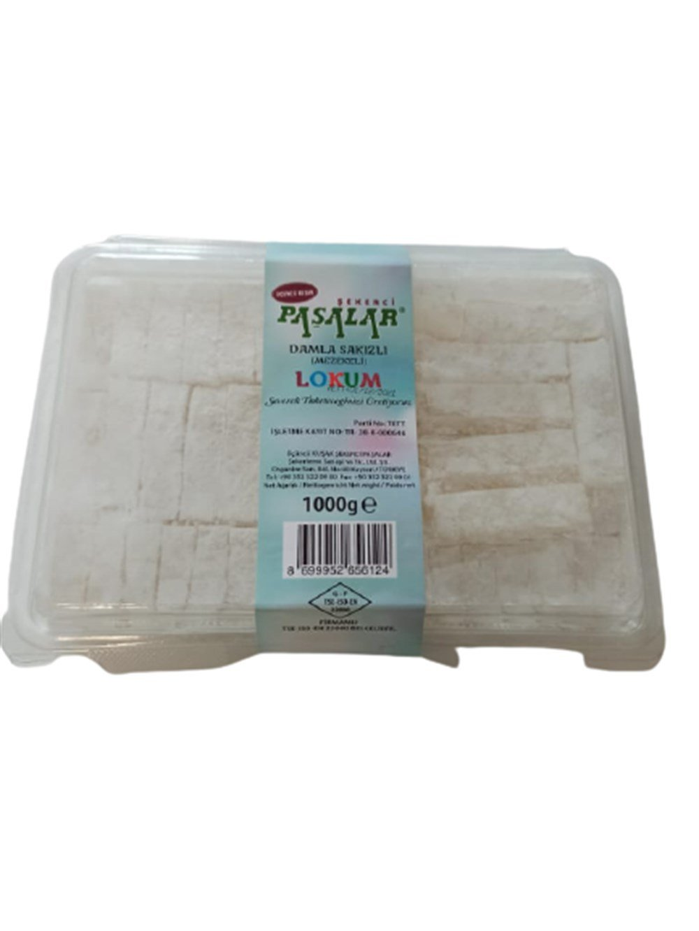 PAŞALAR DAMLA SAKIZLI MEZEKELİ  LOKUM 1 KG