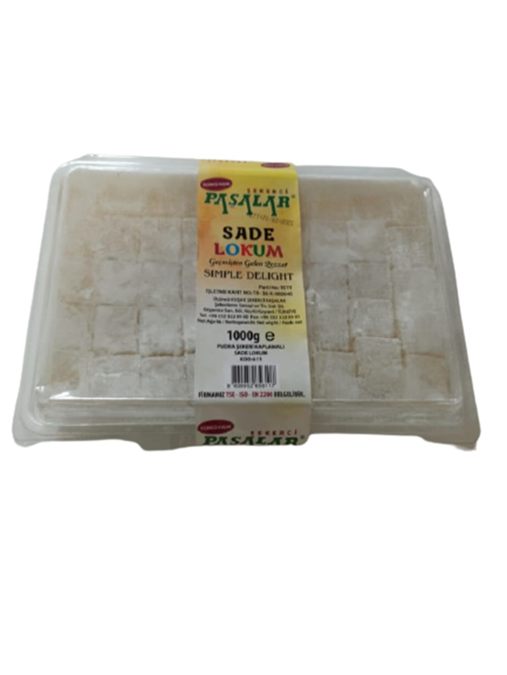 PAŞALAR PUD.ŞEK.KAPL.SADE  LOKUM 1 KG