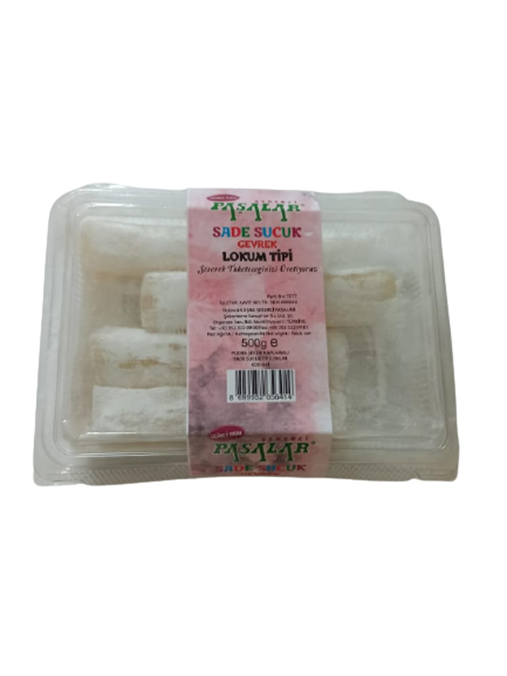 PAŞALAR PUD.ŞEKR.KAPL.SADE SUCUK 500 GR