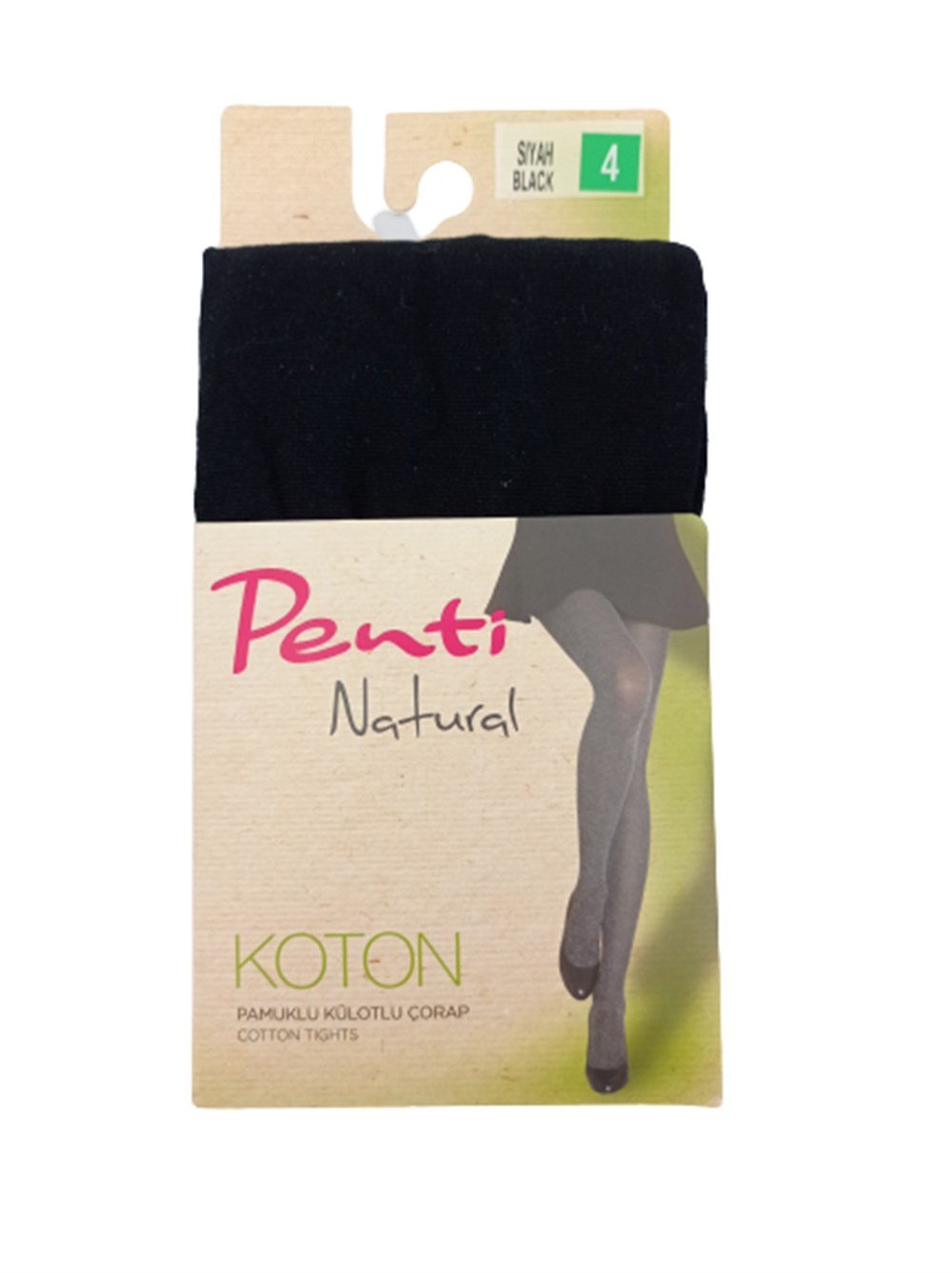 PENTİ KOTON RENK SİYAH BEDEN 4