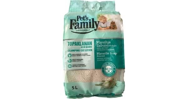 PETS FAMİLY MARSİLYA SAB.İNCE BENT KEDİ KUMU 5 LT