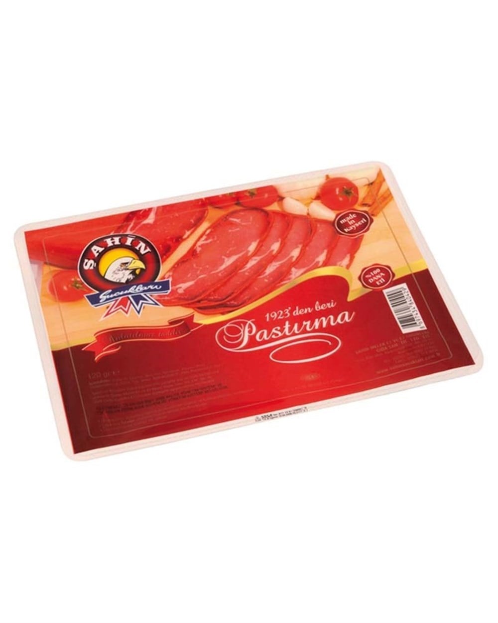 ŞAHİN SEÇME DİLİM PASTIRMA 90 GR*30*1105
