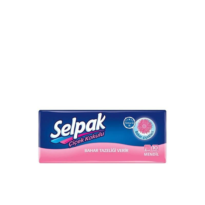 SELPAK ÇİÇEK KOKULU MENDİL 10 LU