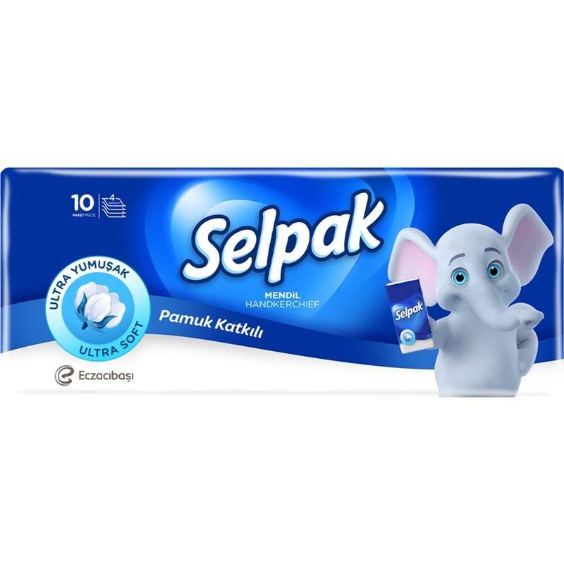 SELPAK KLASİK MENDİL 10 LU