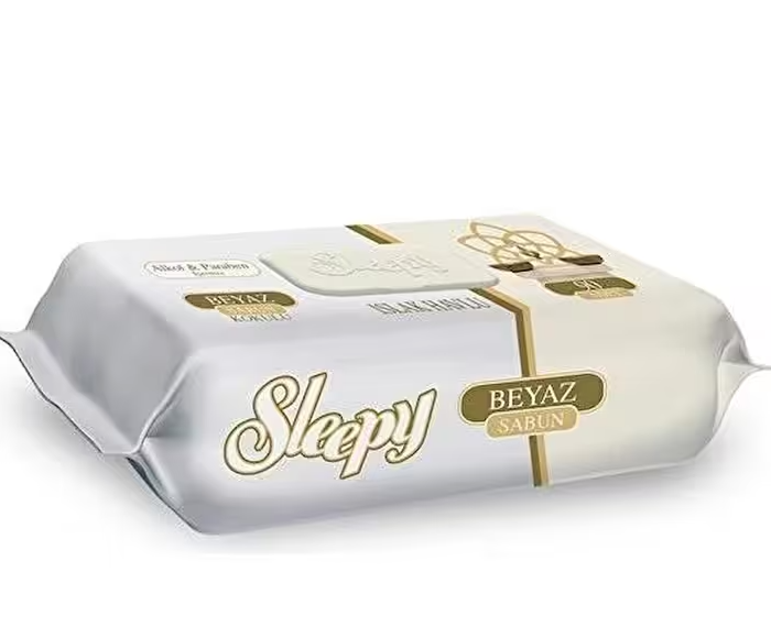 SLEEPY ISLAK HAVLU 90 LI BEYAZ SABUN 