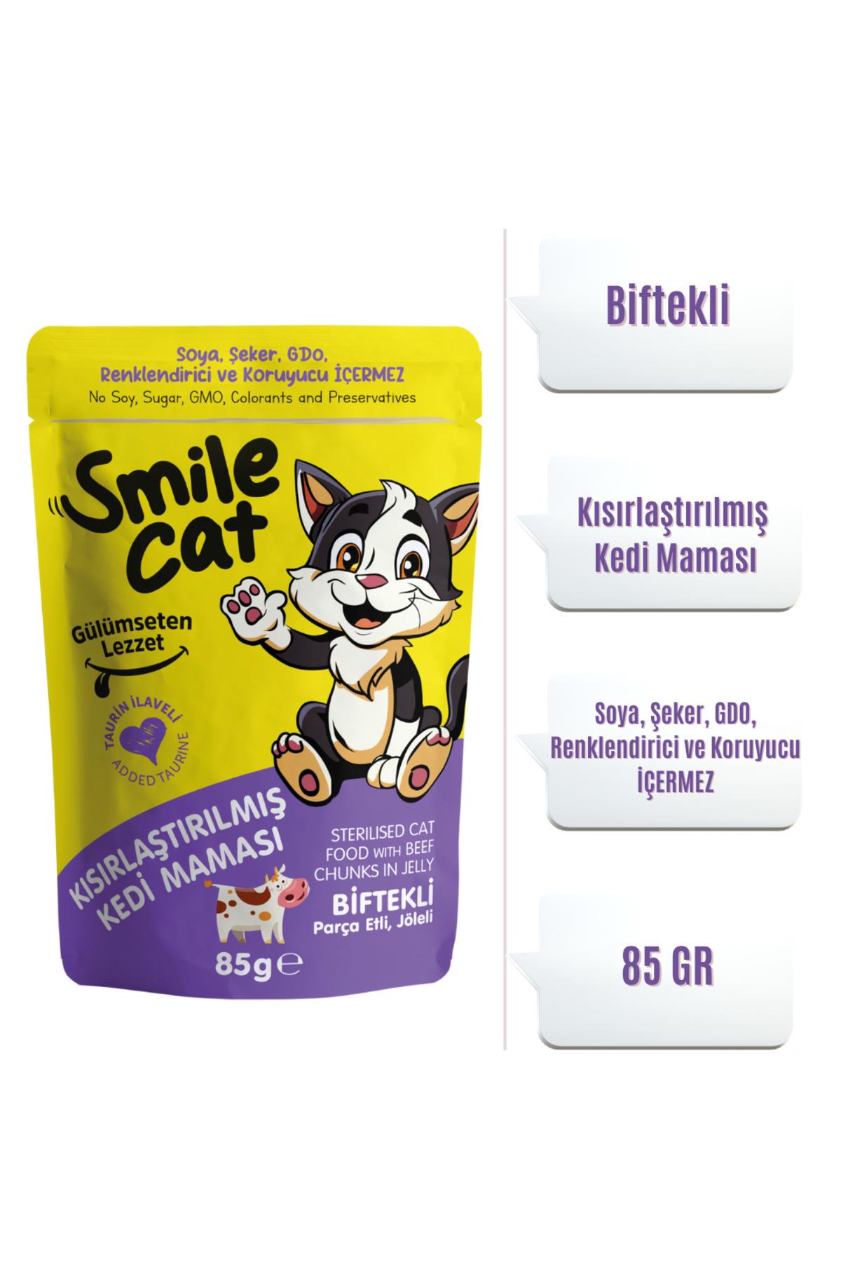SMİLE KISIR KEDİ BİFTEKLİ 85 GR
