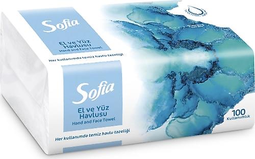 SOFİA EL YÜZ HAVLUSU 100LÜ