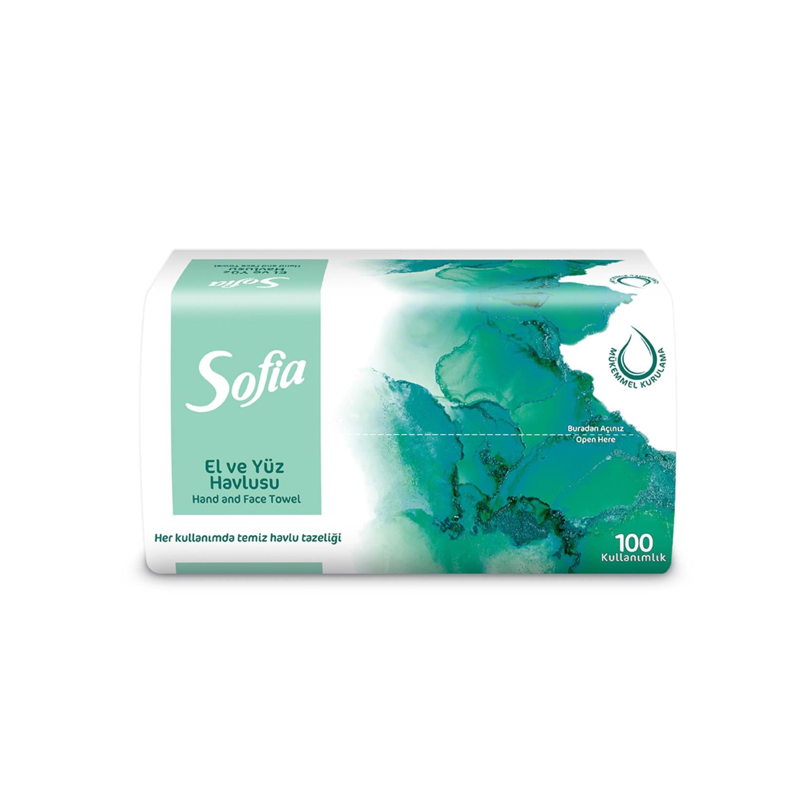 SOFİA EL YÜZ HAVLUSU 100LÜ