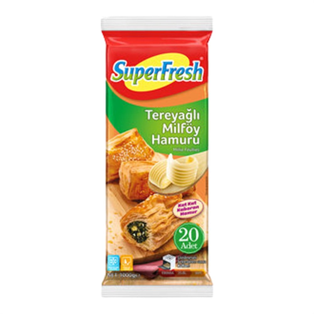 SÜPERFRESH MİLFÖY TEREYAĞLI 1000 GR