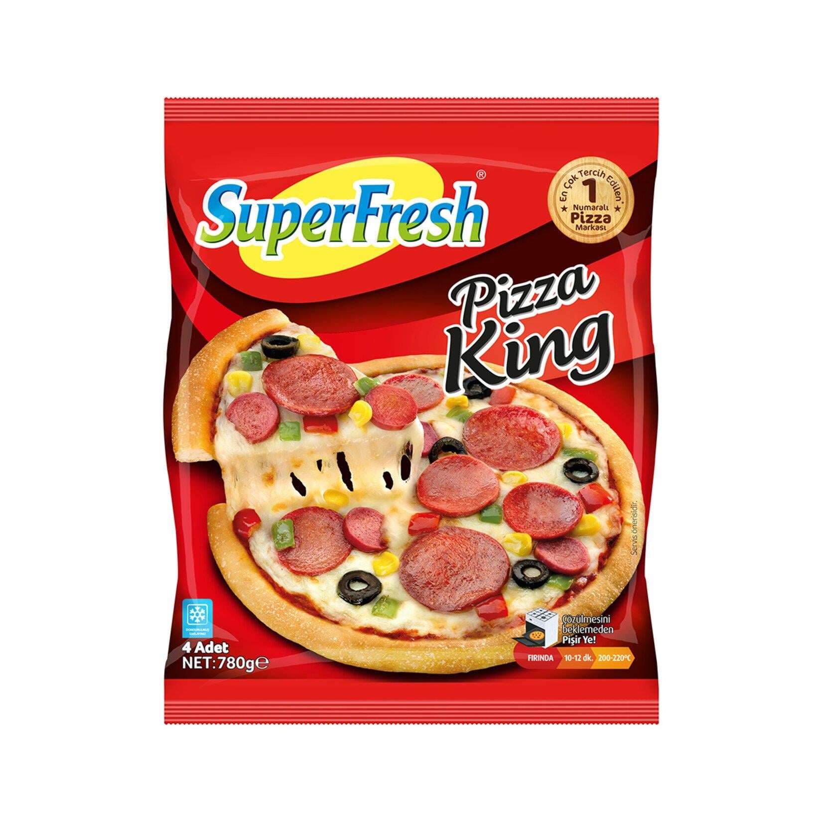 SÜPERFRESH PİZZA KING 4 LÜ 780 GR