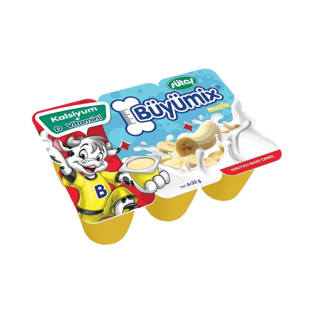 SÜTAŞ BÜYÜMİX MUZLU 6X40 GR