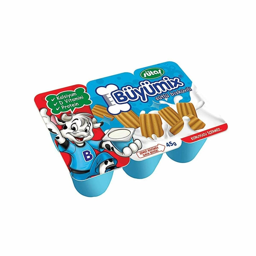 SÜTAŞ BÜYÜMİX SÜTLÜ BİSK. 6X40 GR