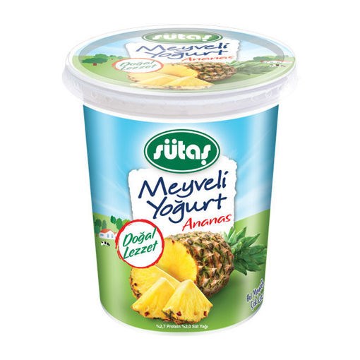 SÜTAŞ MEYVELİ YOĞURT 475 GR ANANAS
