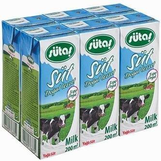 SÜTAŞ SÜT SADE 200 ML Y.YAĞLI 
