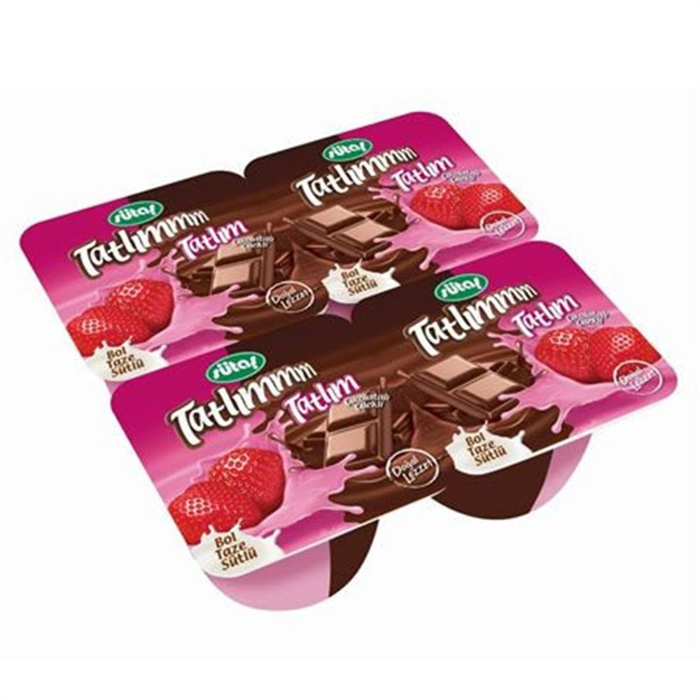 SÜTAŞ TATLIM 4X60 GR ÇİKL-ÇİLEK 