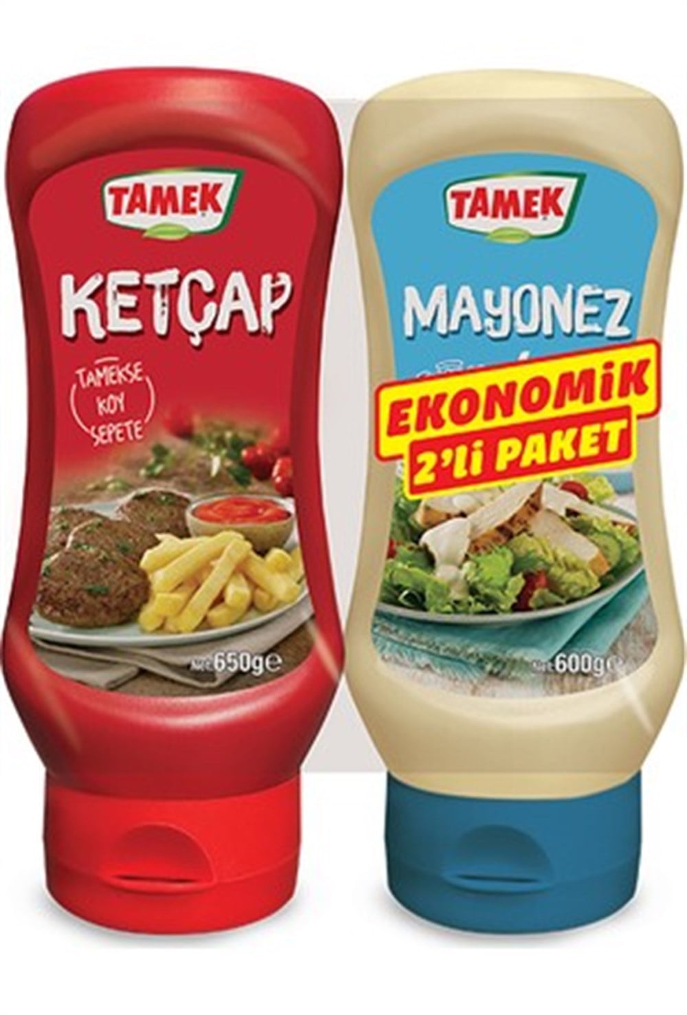 TAMEK KETÇAP 650 GR MAYONEZ 600 GR 2 Lİ SET*6