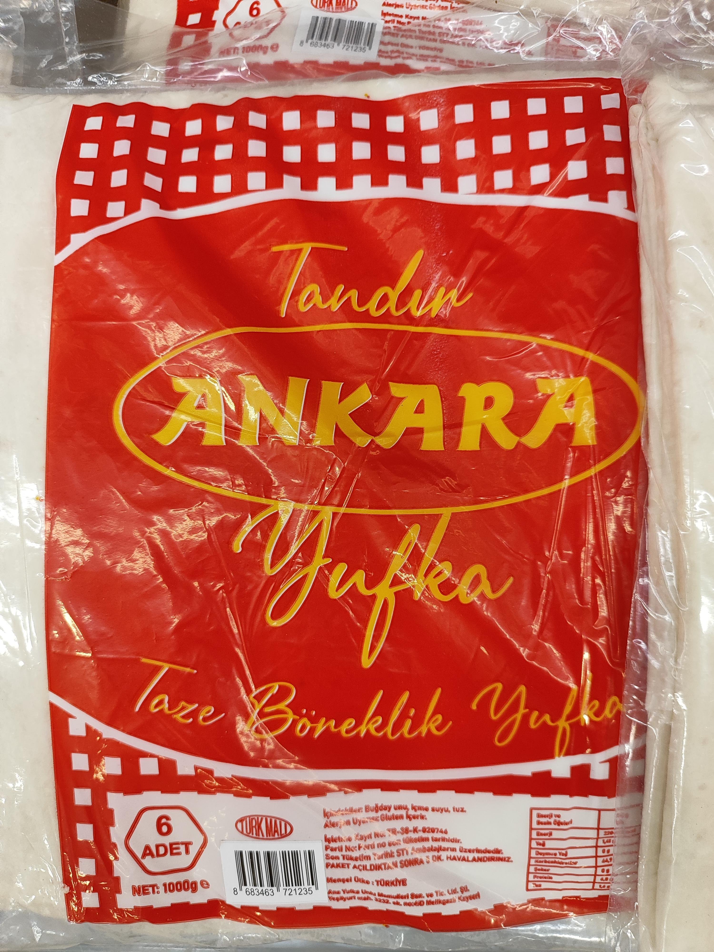 TANDIR ANKARA YUFKA 6 LI 1000 GR 