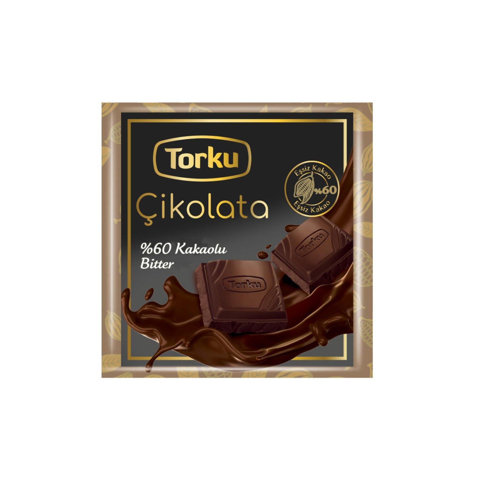 TORKU KARE BİTTER ÇİKOLATA 65 GR