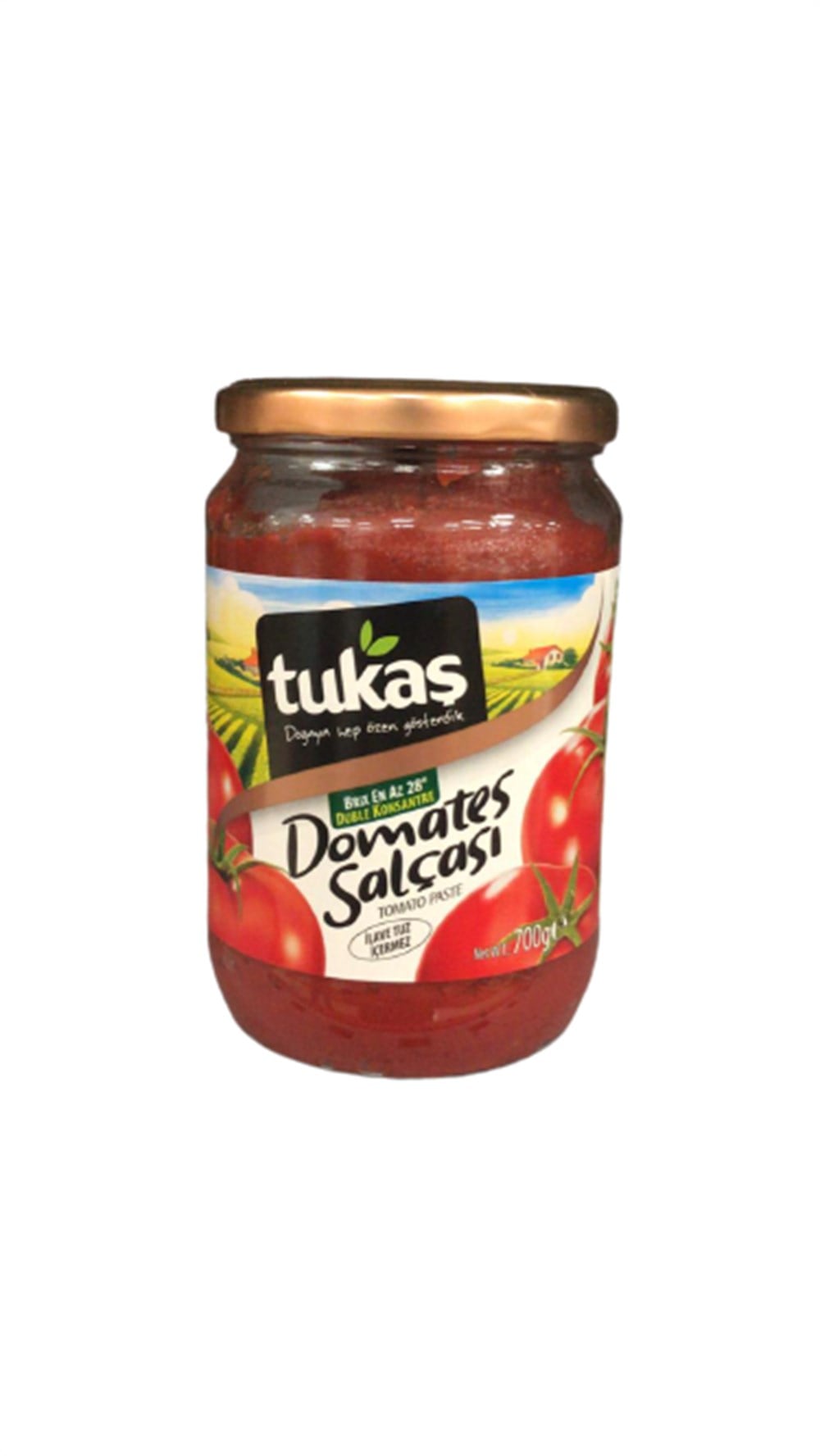 TUKAŞ DOMATES SALÇASI 700 GR CAM*12