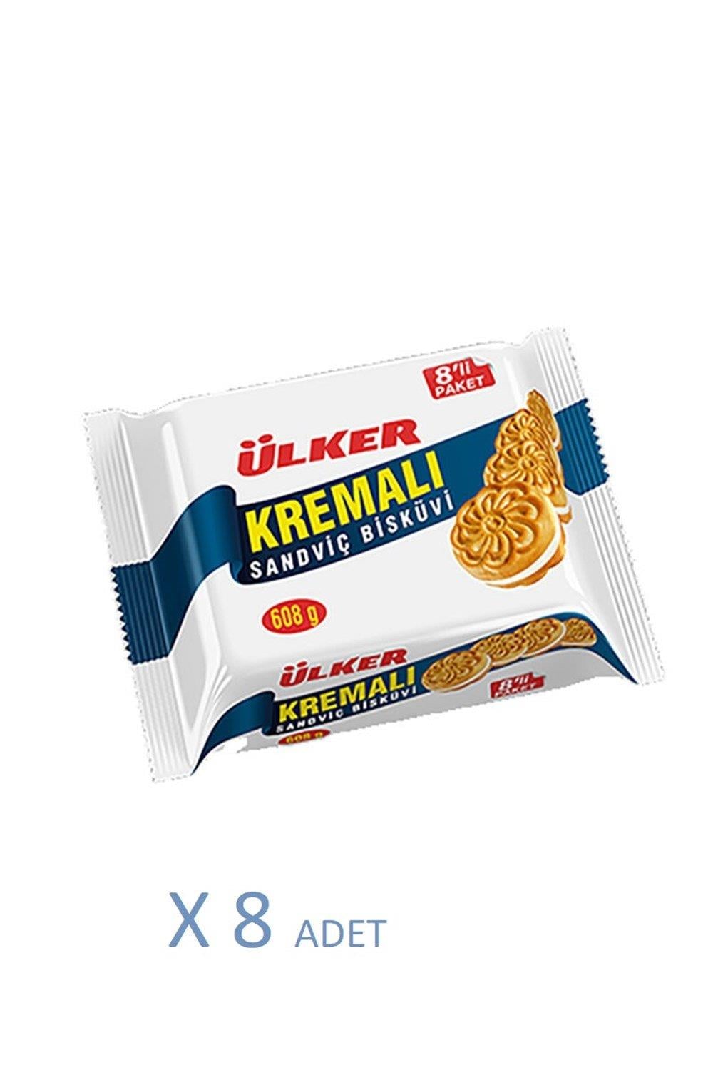 ÜLKER KREMALI SANDV.8 Lİ 488 GR SADE 1111-7
