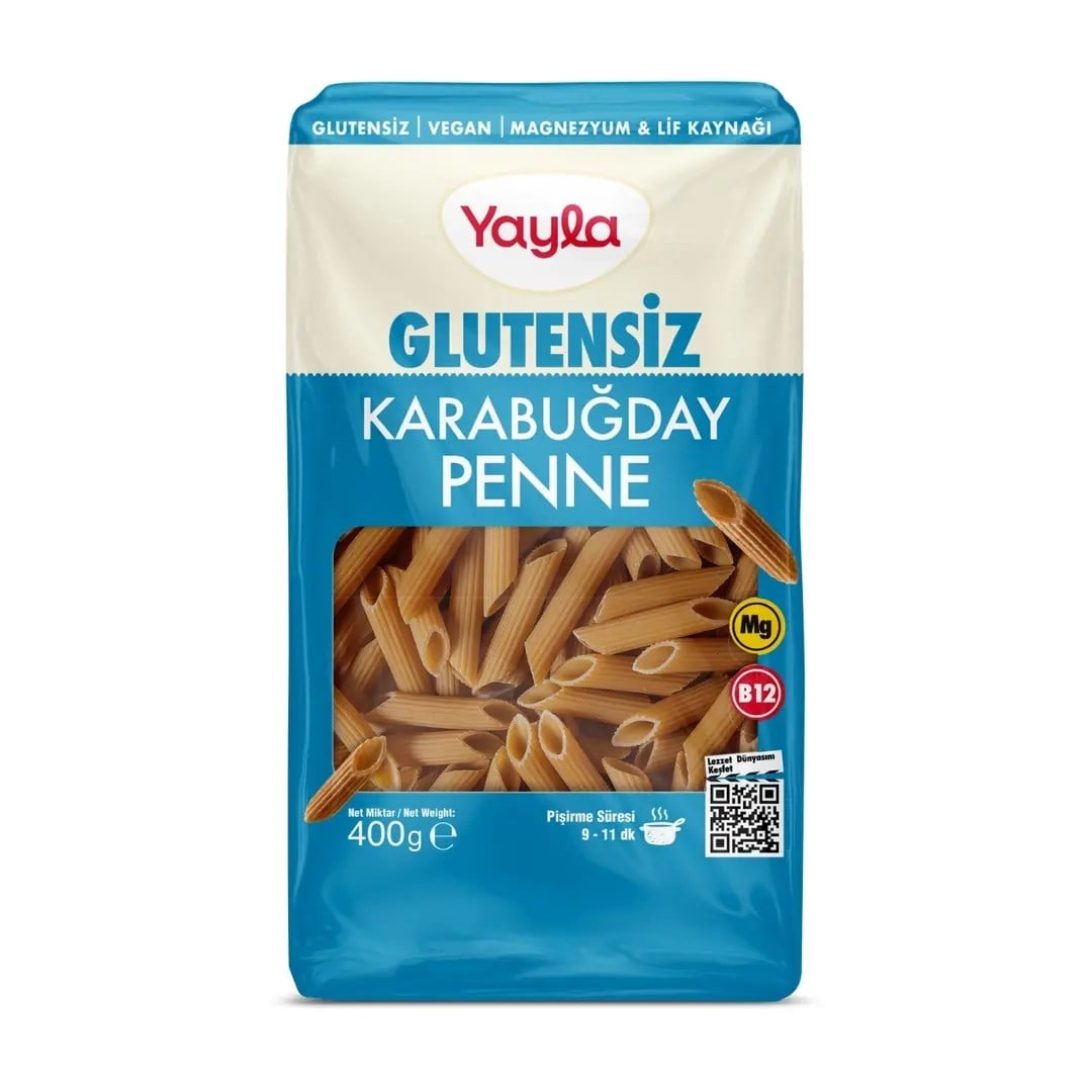 YAYLA BAK.MAKARNASI 400GR GLU.K.BUĞ. PENNE