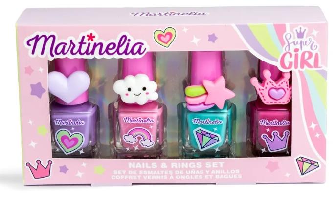 Martinelia Super Girl Kız Çocuk 4'lü Oje ve Yüzük Seti 