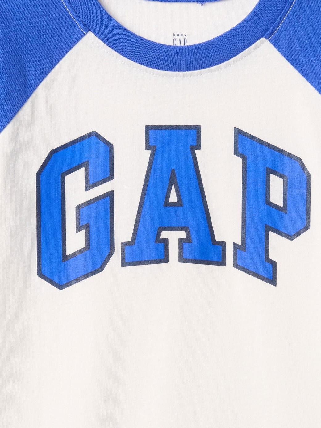 Erkek Bebek | Raglan Gap Logo T-Shirt - Beyaz