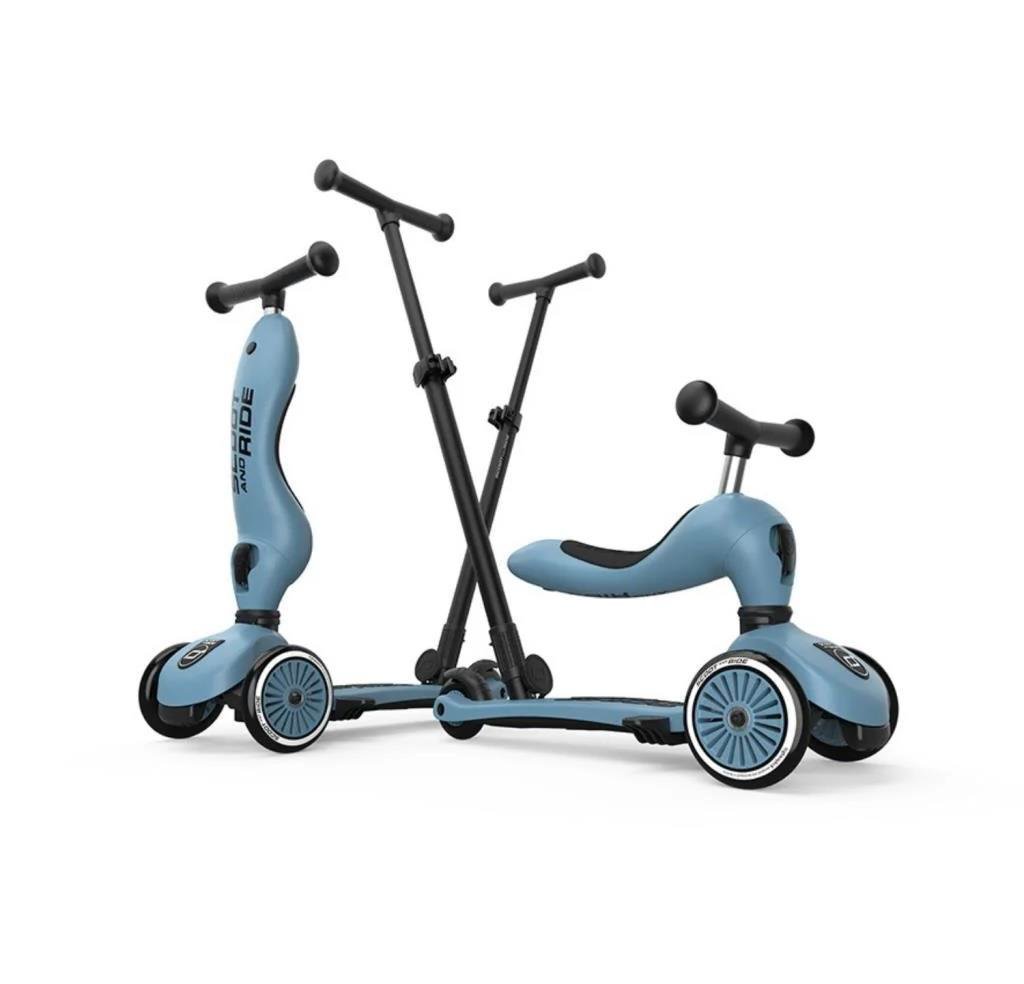 Scoot and Ride Push and Go Ebeveyn Kontrollü Çocuk Scooter Steel 