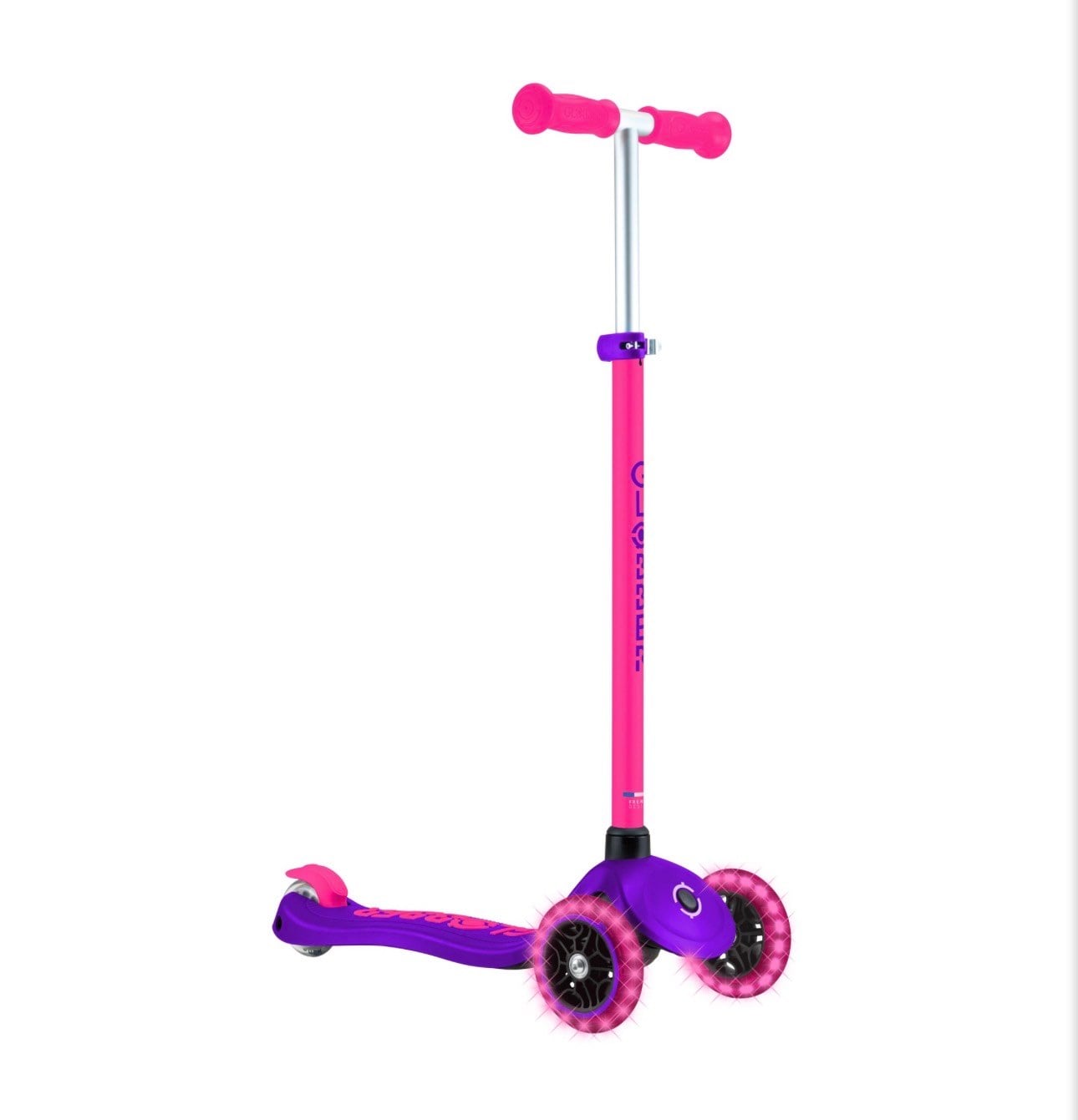Globber Primo Plus Işıklı Scooter - Neon Pembe
