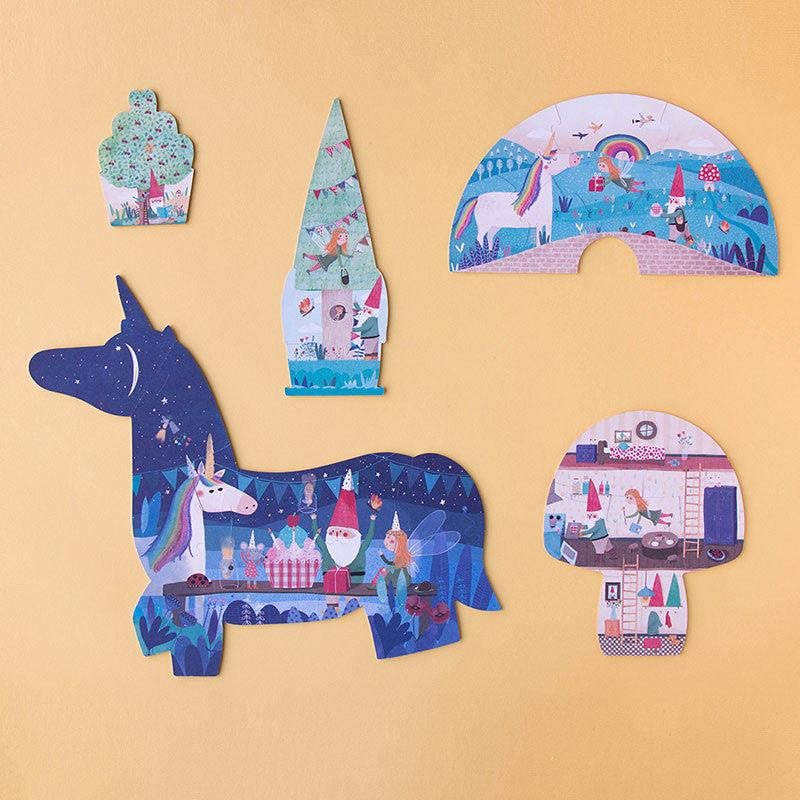 Londji Happy Birthday Unicorn Çift Taraflı Puzzle
