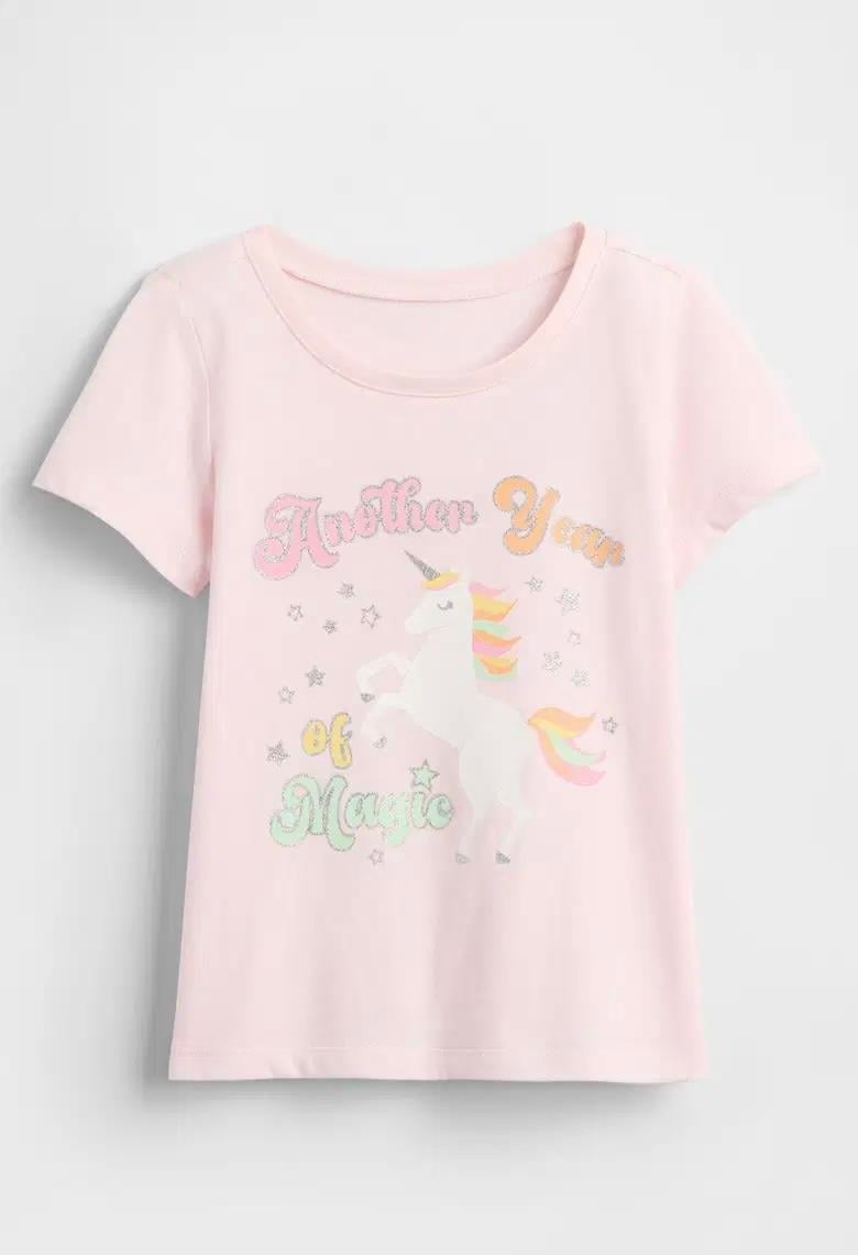 Kız Bebek | B-Day Grafik Baskılı T-Shirt - Unicorn