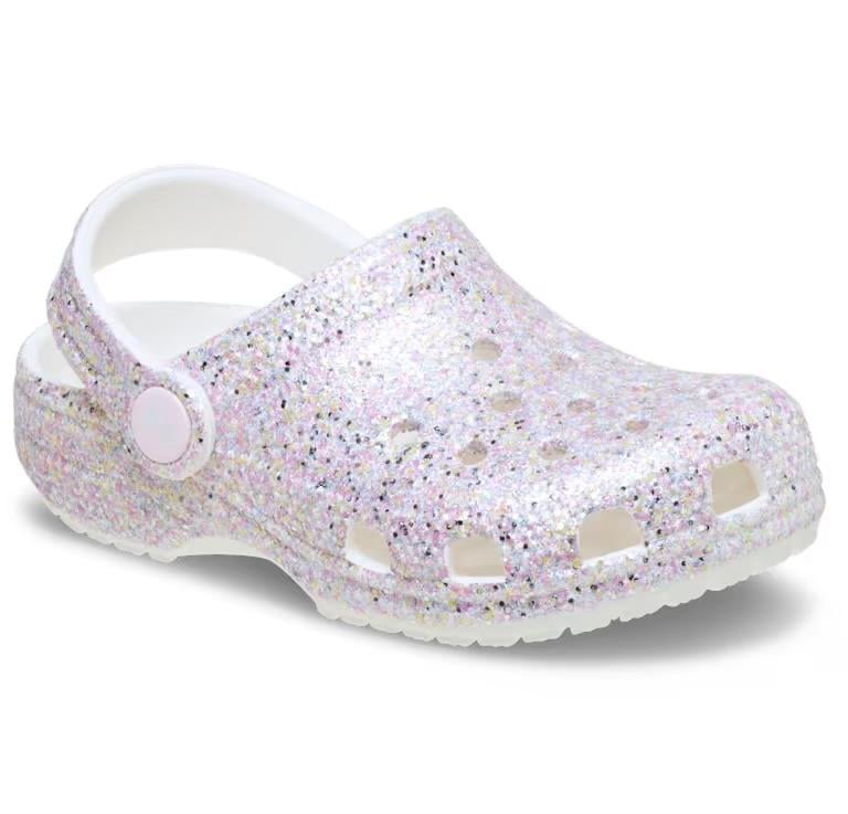 Classic Fantasy Glitter Clog T - White