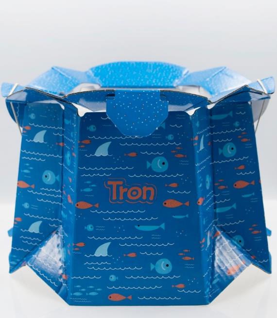 Tron Hijyenik Katlanabilir Lazımlık Balık Desenli