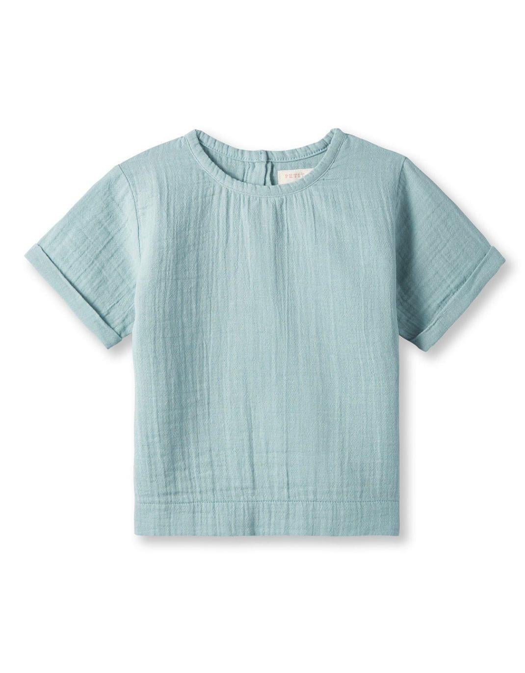 ORGANİK MÜSLİN BEBEK TAKIM MAVİ