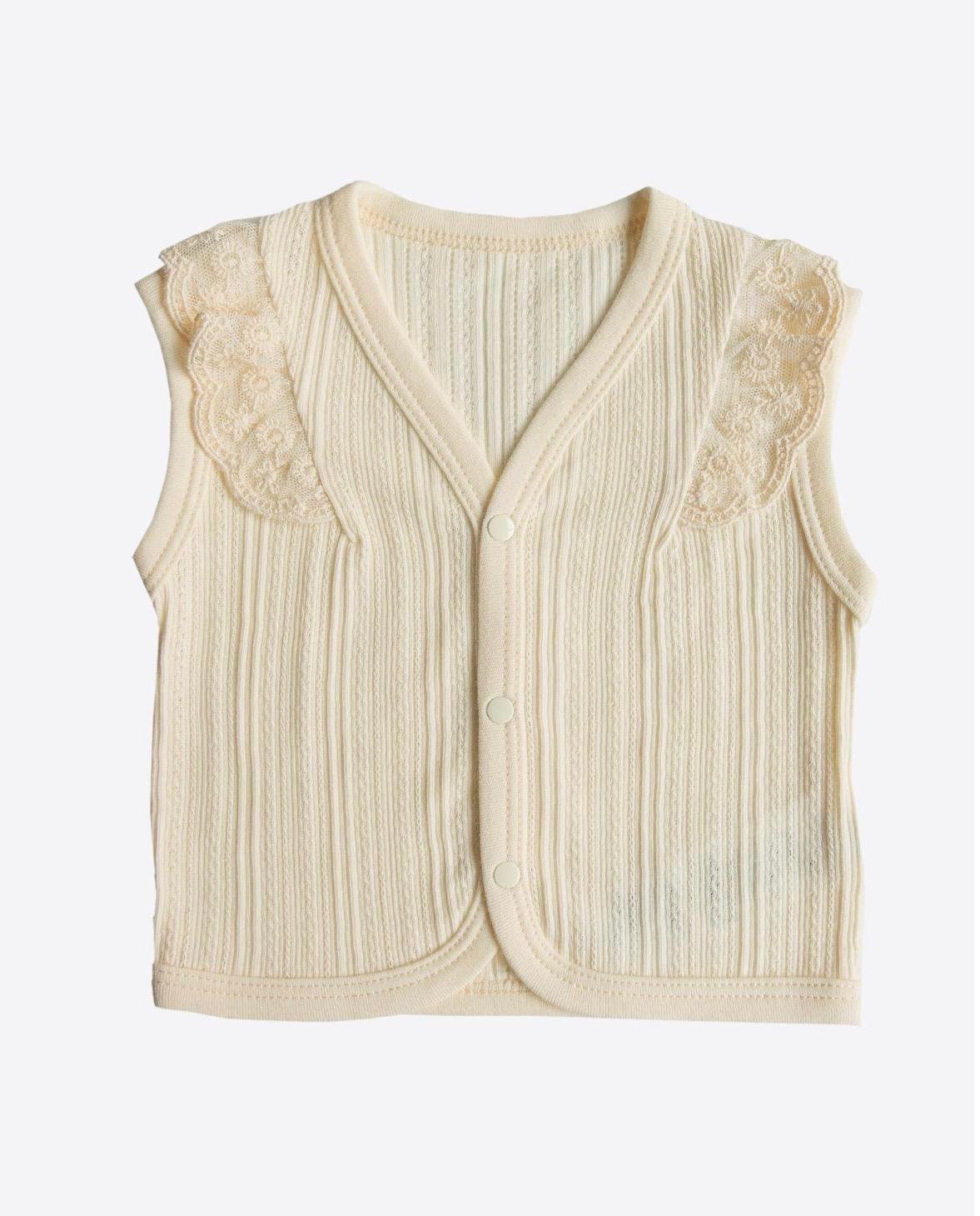 Organik Jaclin Yelek Ekru